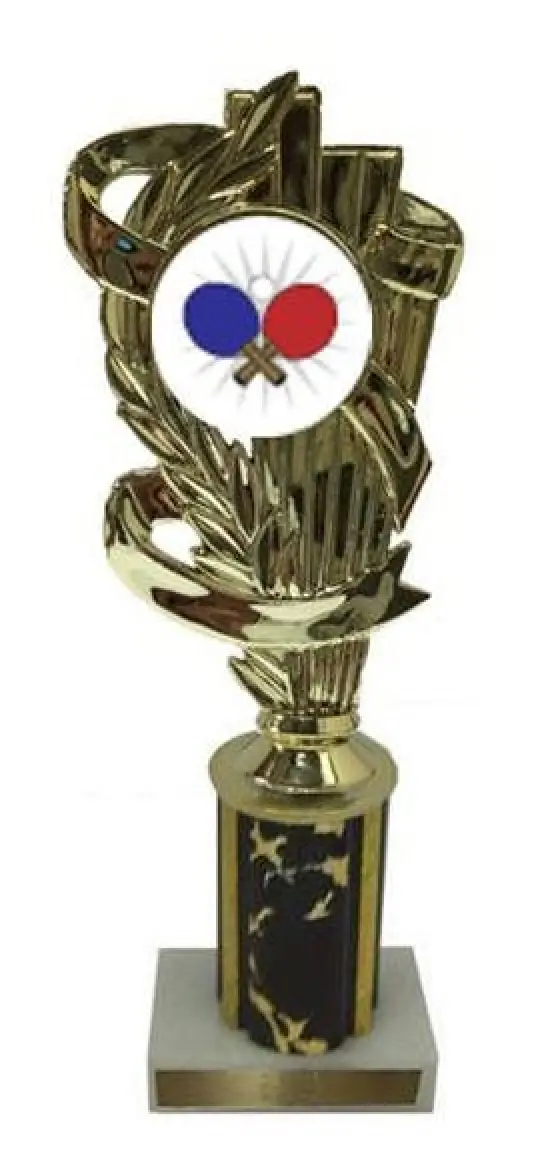 Ping Pong Column Trophy
