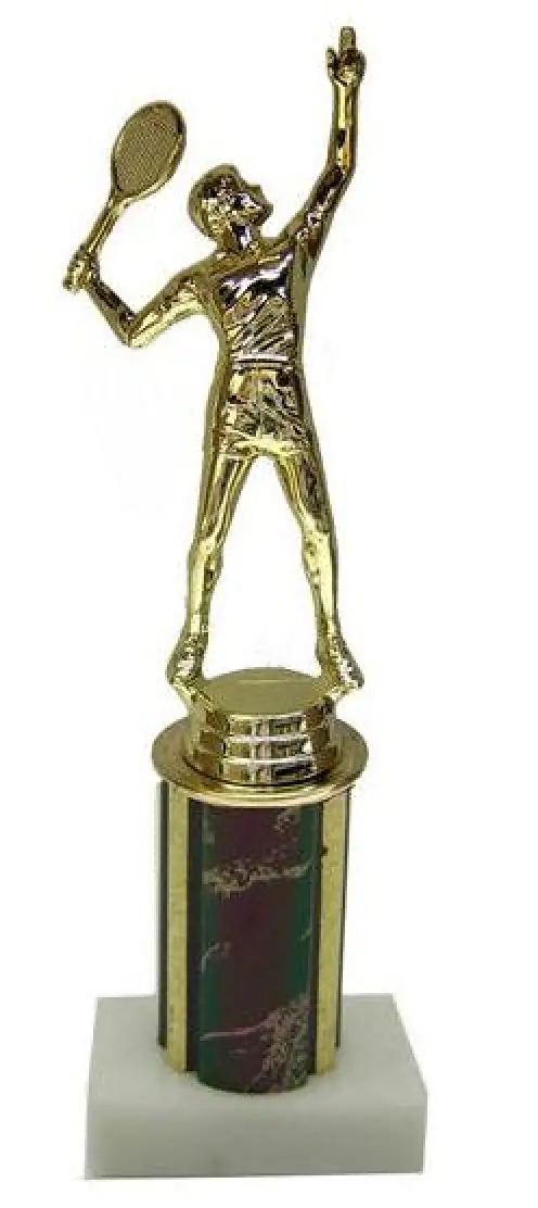Tennis 9 Inch Column Trophy