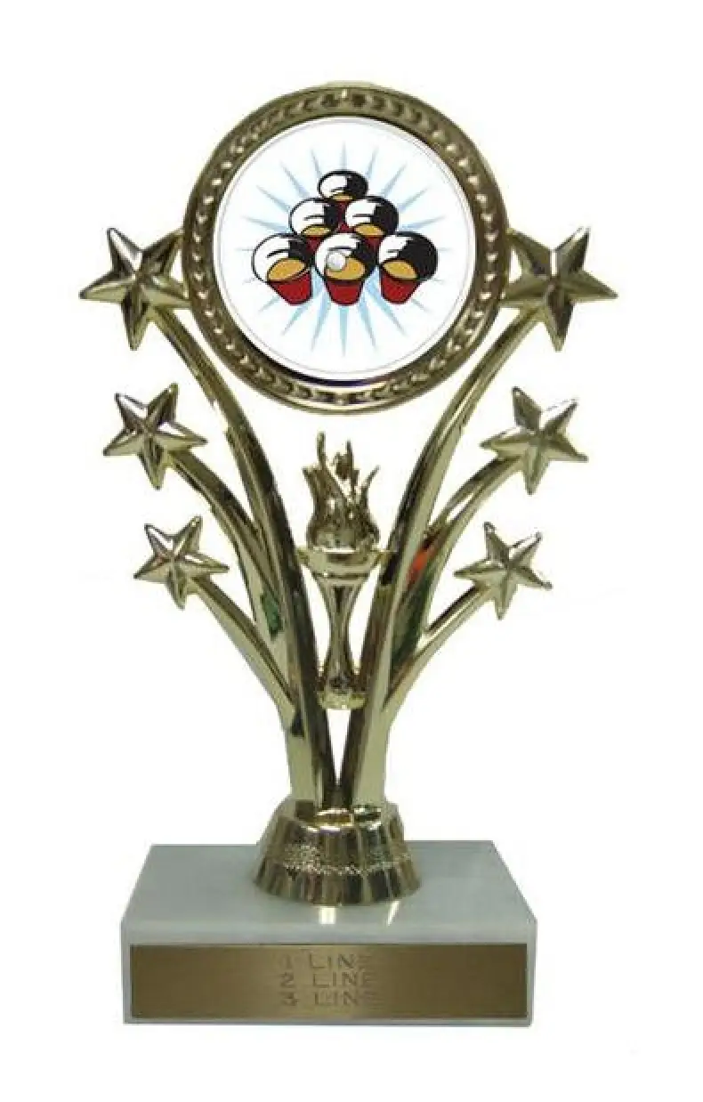 Beer Pong Star 7 Inch Trophy