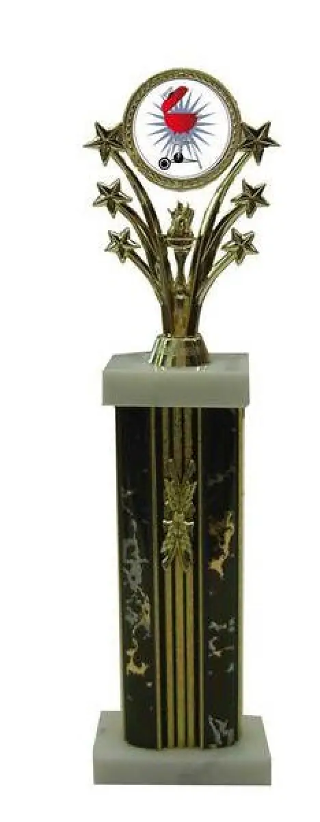 Barbecue Cook Off Star Column Trophy