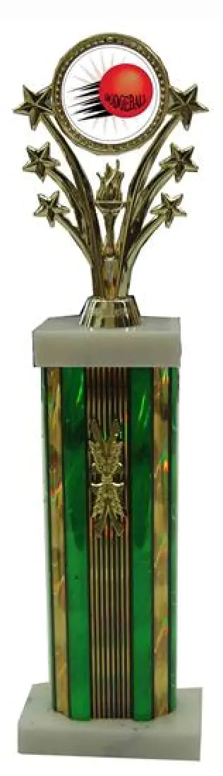 Star Column Dodgeball Trophies