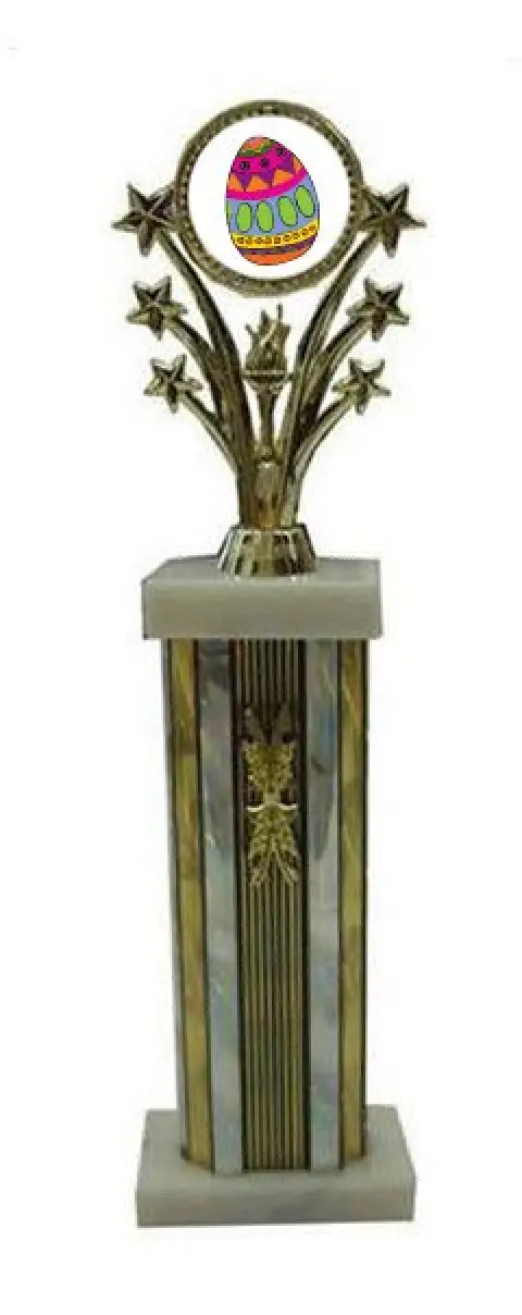 Star Column Easter Trophies