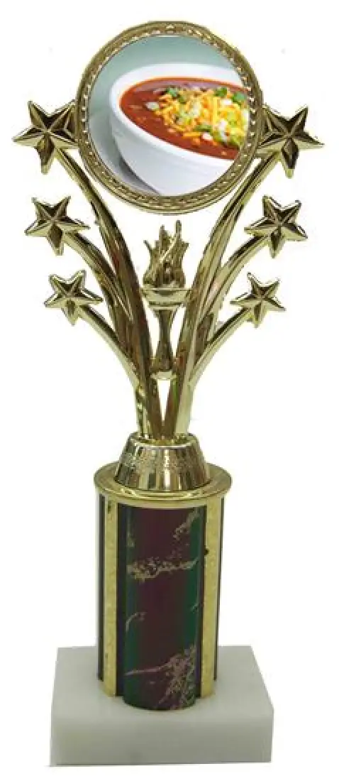 Chili Bowl Cook Off Star Column Trophy