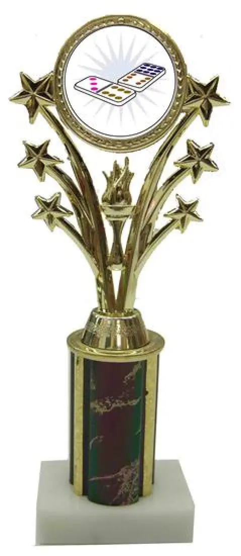 Dominoes Star Column Trophy