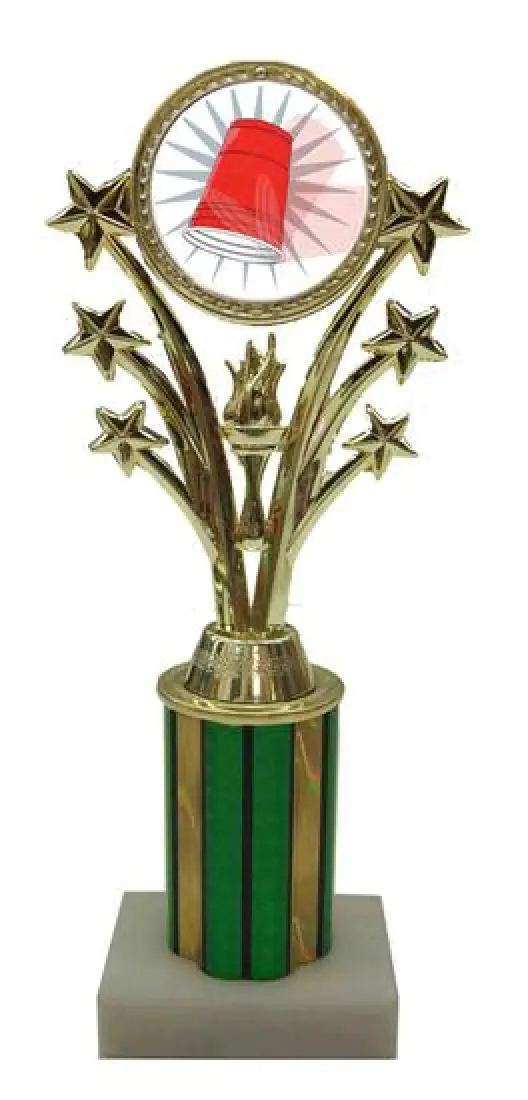 Flip Cup Star Column Trophy