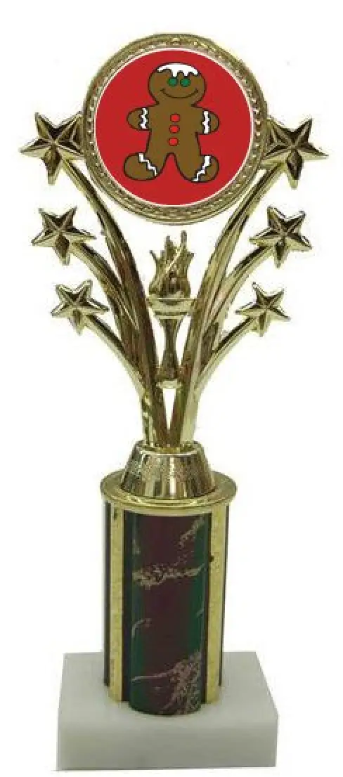 Gingerbread Star Column Trophy