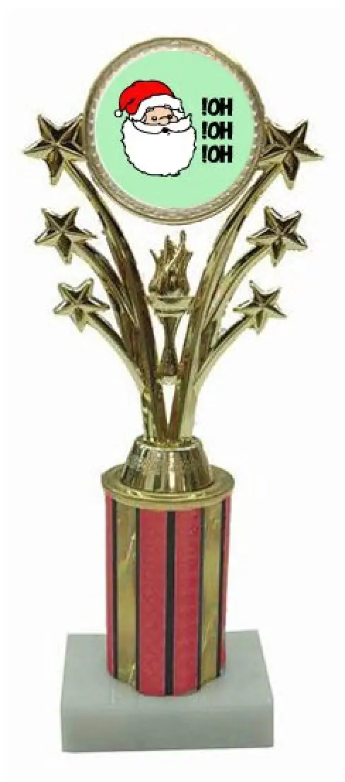 Santa Star Column Trophy
