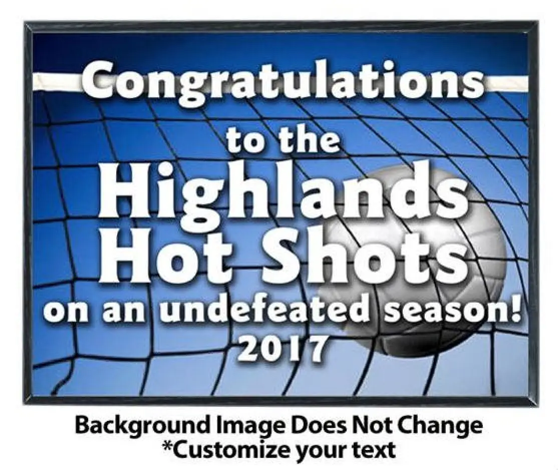 Volleyball Sublimated Plaque