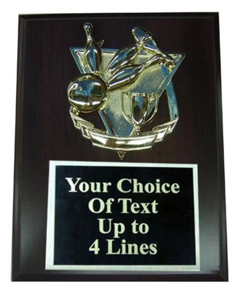 Bowling Plaque