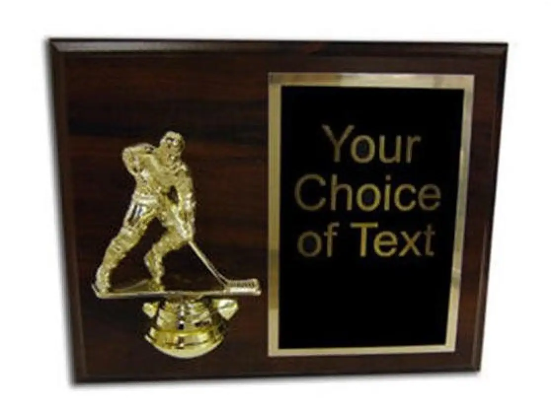 Plaque with Hockey Figure