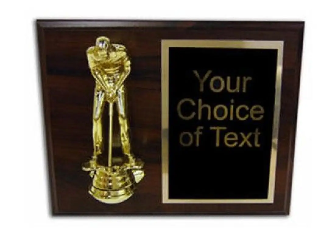 Plaque with Putter Figure