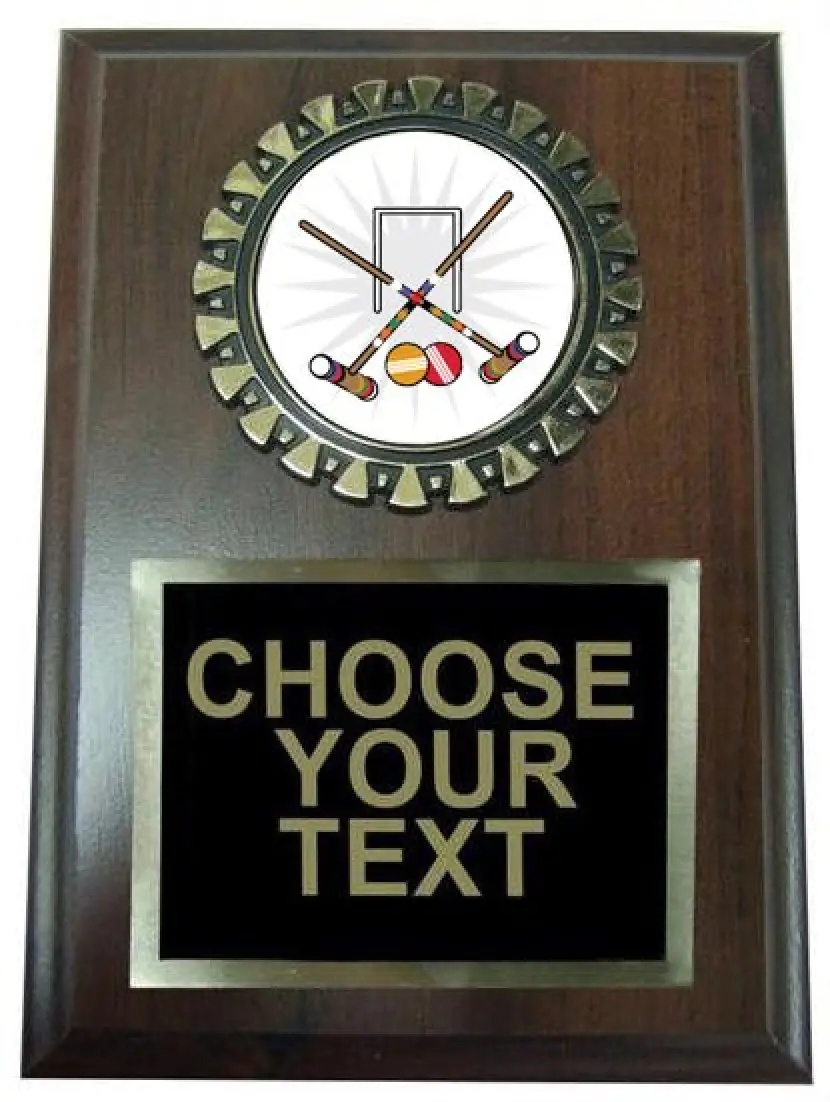 Croquet Plaque