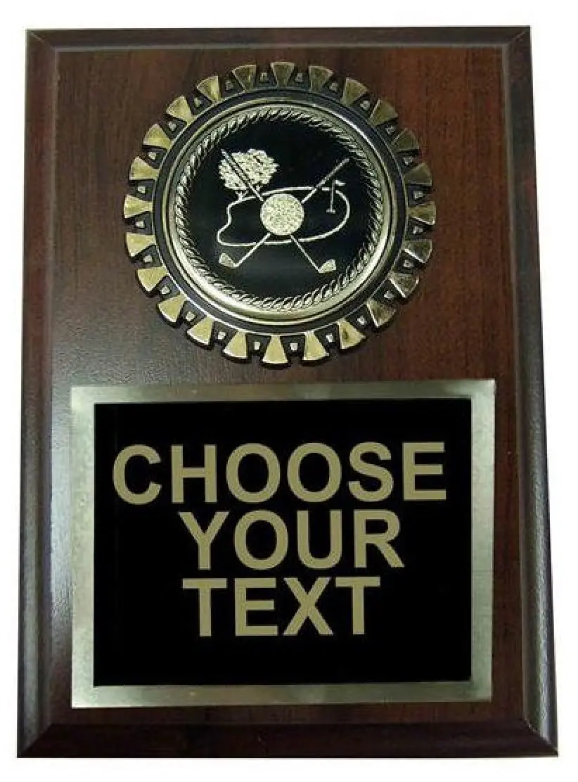 Golf Award Plaque