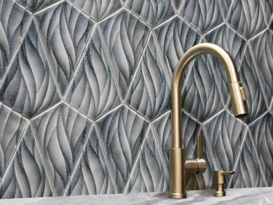 Encore Descanso 6" x 10" Field Tile in Sodalite.
