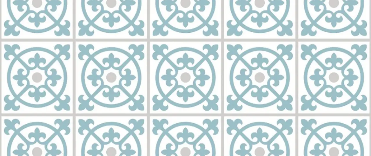 blue and gray decorative clay tile