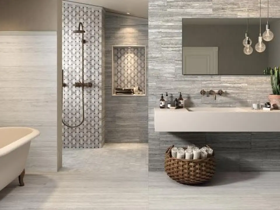 Genrose Mineral Springs 12 x 24 Veincut Porcelain Tile