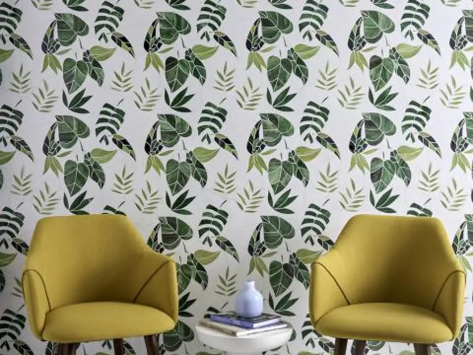 AKDO Botanicus Leaf Emerald Art Glass Mosaic is part of the Botanicus collection by Allison Eden