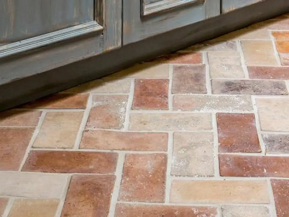 Artillo Rectangle Concrete Tiles in Crème Fraiche