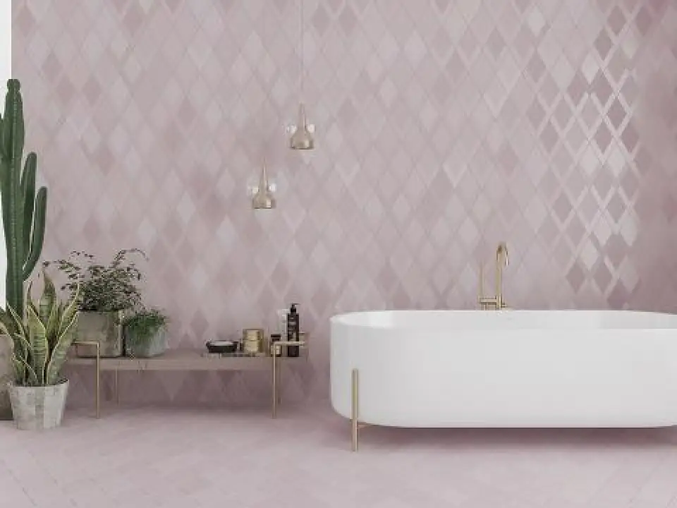 WOW Flow Collection in Diamond Old Rose with a Matte Finish