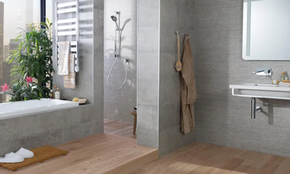 Porcelanosa Park Lineal Acero Ceramic Tile