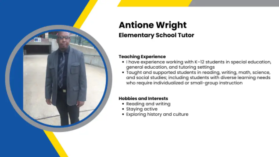 Antione Wright Bio