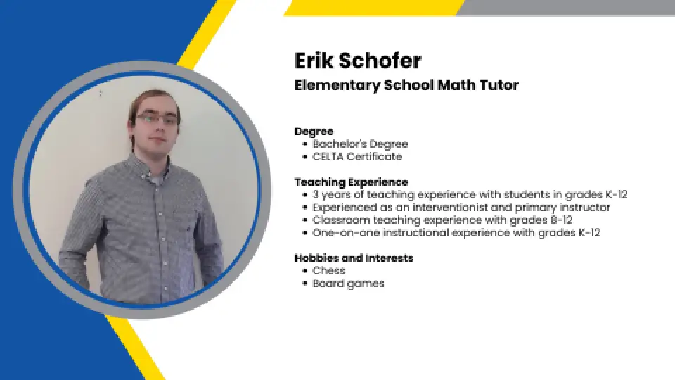 Erik Schofer Bio