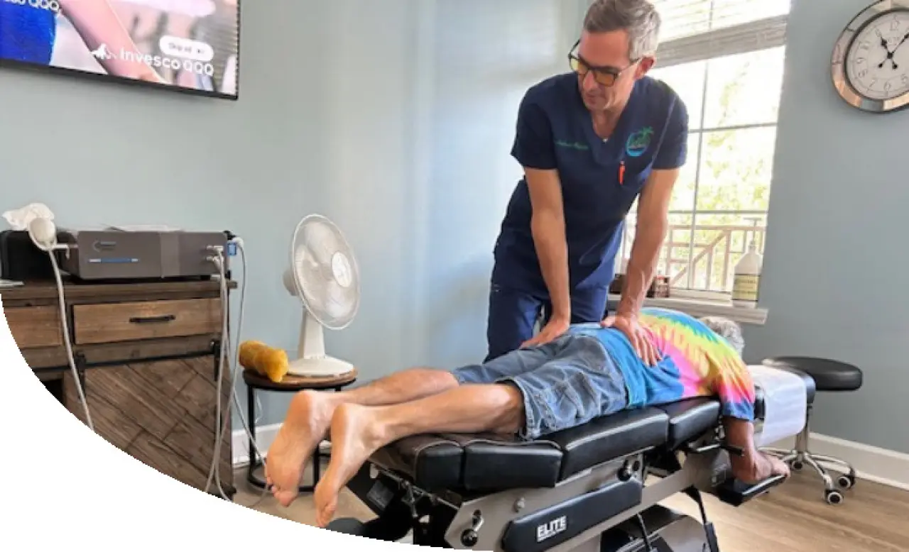 client receiving chiropractic care