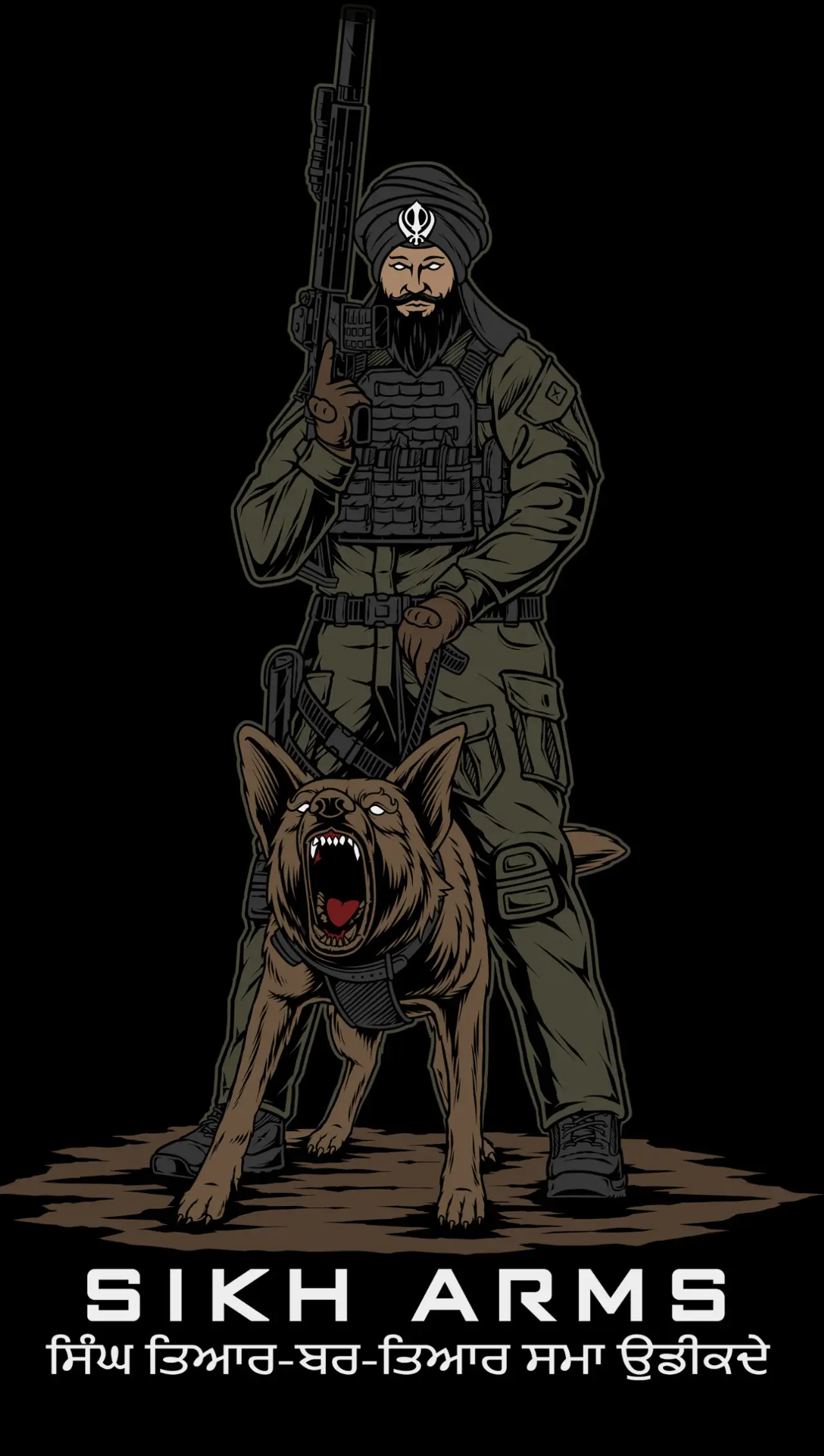 SIKH ARMS – K9 Warrior Shirt