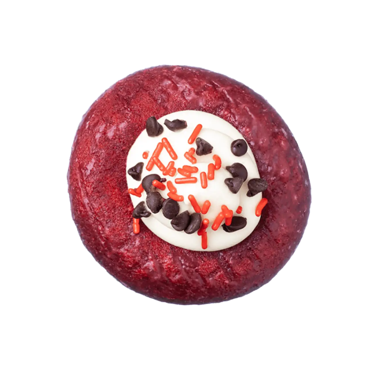 Red Velvet W/ Cream Cheese Topping & Choc Chips