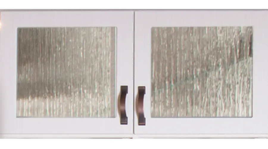 cabinet doors with textured glass