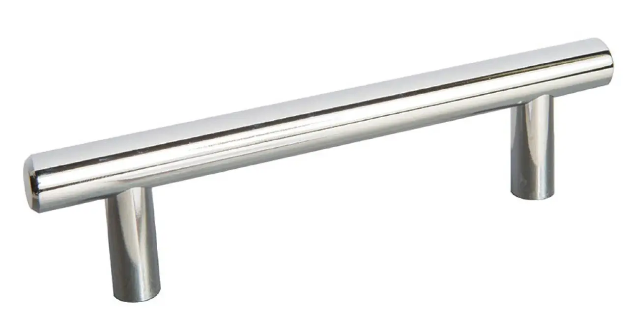 bar pull handle polished chrome
