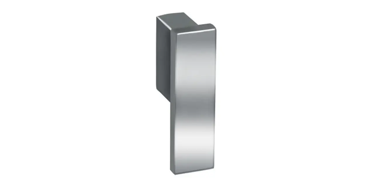 modern knob polished chrome