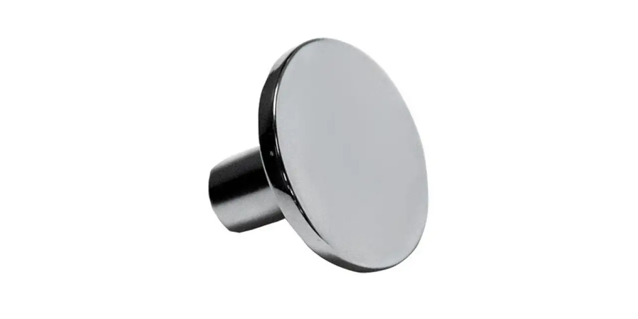 contempo round knob polished chrome