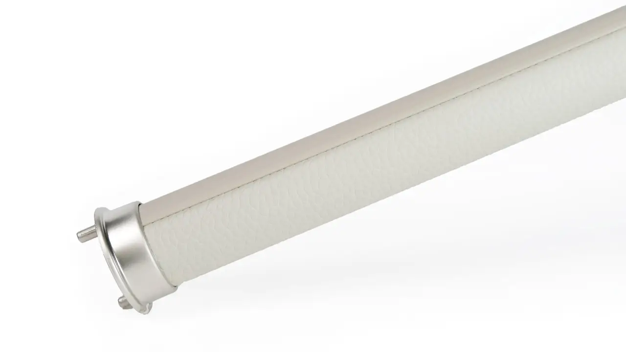 oyster beige leather rod for closets