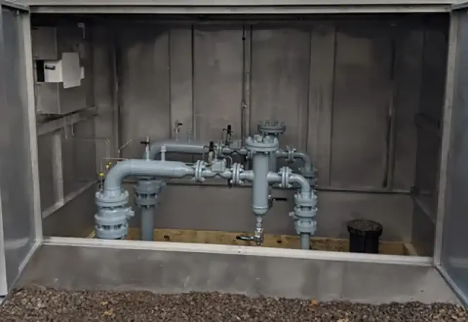 Gas regulator in Pittsford, NY.