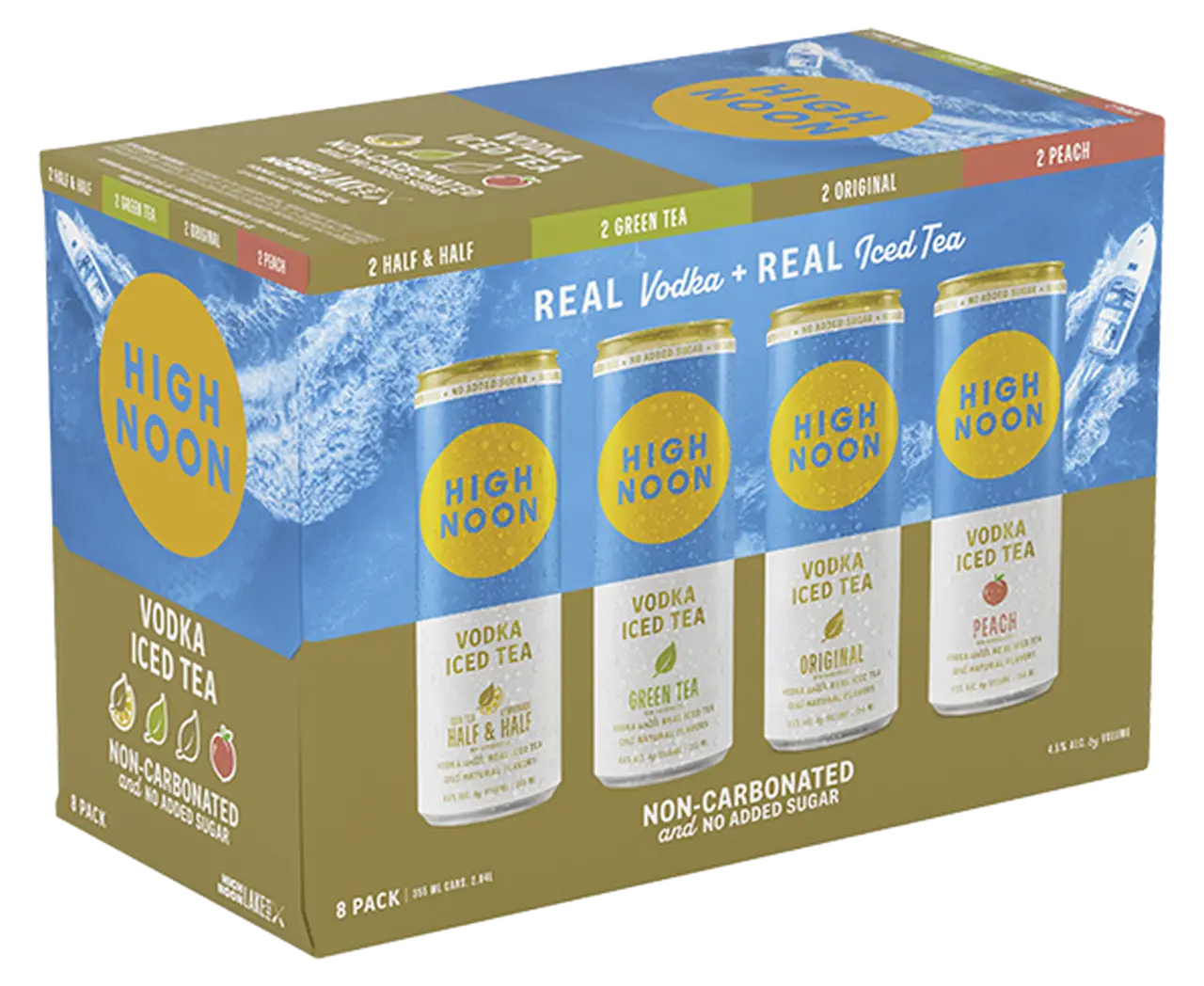High Noon Vodka Iced Tea Variety 8 Pack 8 x 355ml
