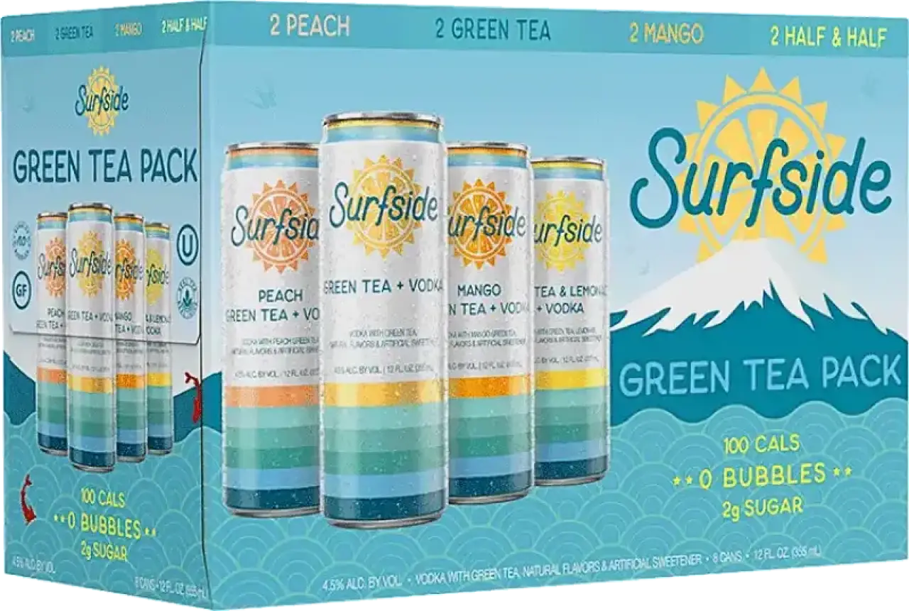 Surfside Green Tea Variety 8pk 355ml