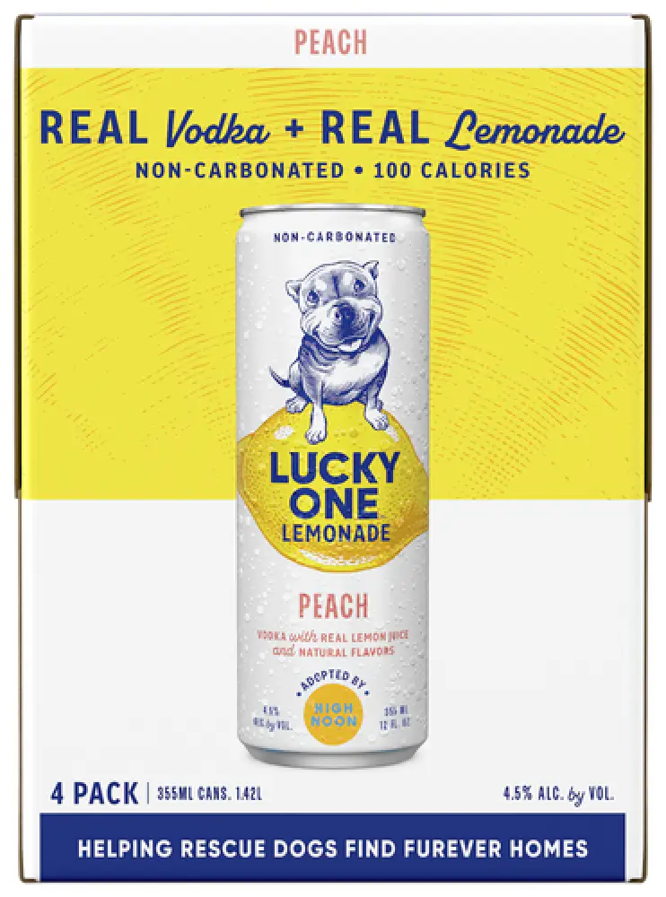 LUCKY ONE LEMON/PEACH 4PK