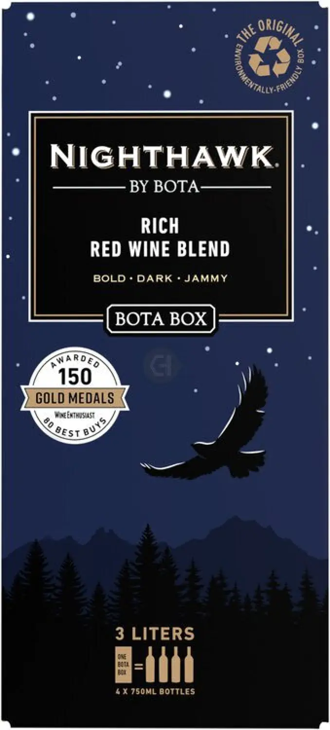 Bota Box Nighthawk Black Rich Red Blend 3L