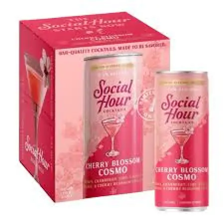 Social Hour Cherry Cosmo Can 4pk 355ml