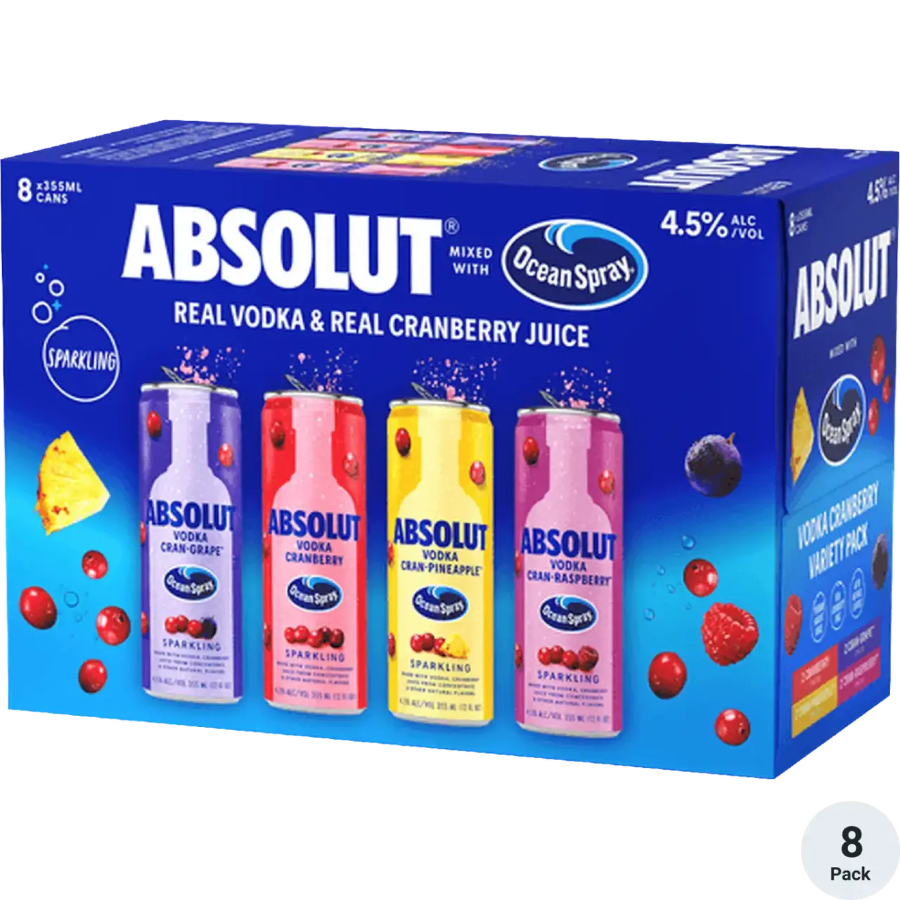 Absolut Ocean Spray Variety 8Pack