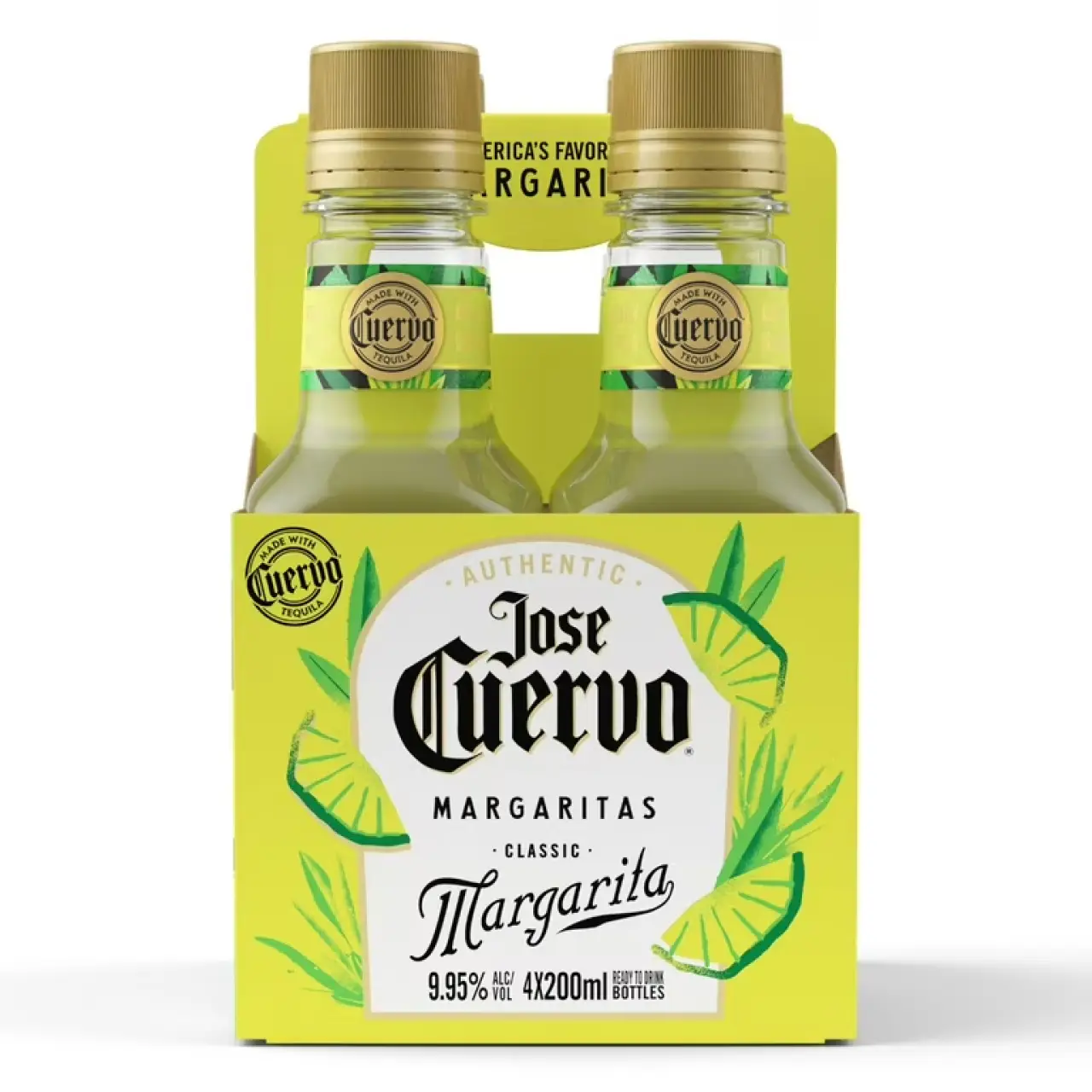 Cuervo Authentic Lime Margarita 200ml 4pk