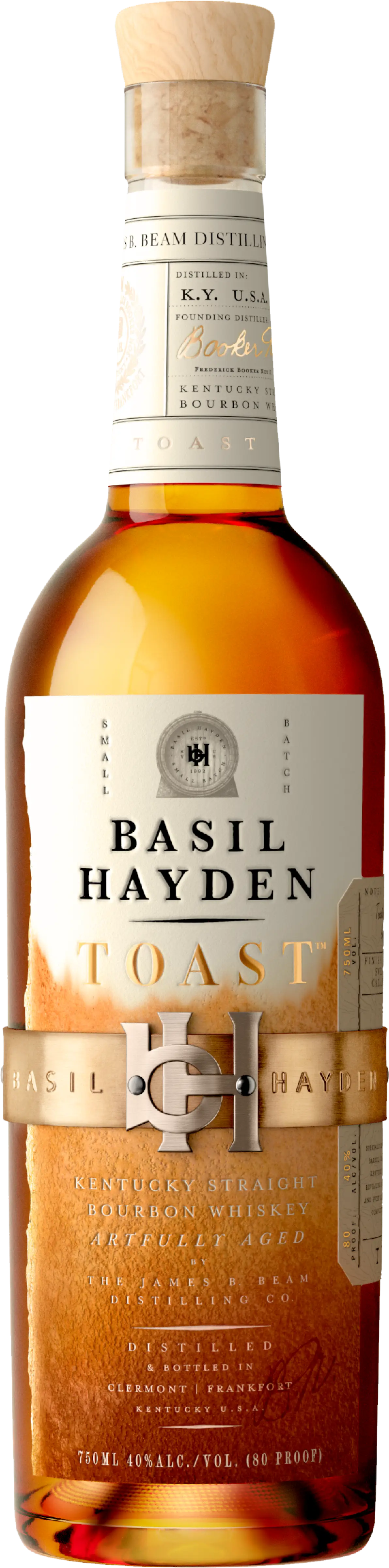 Basil Hayden Toast Kentucky Straight Bourbon Whiskey 750ml