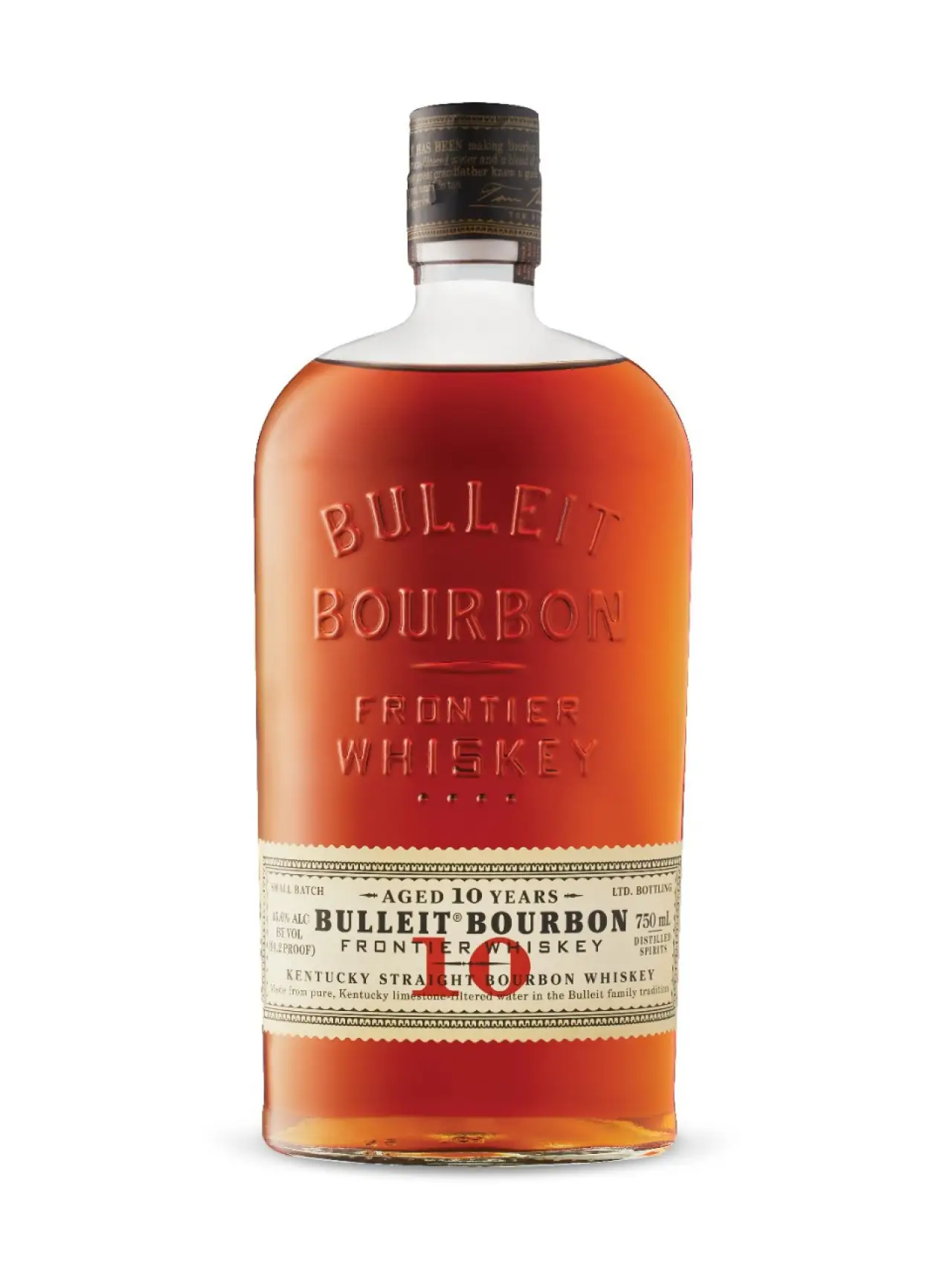 Bulleit 10 Year Old Bourbon Whiskey 750ml
