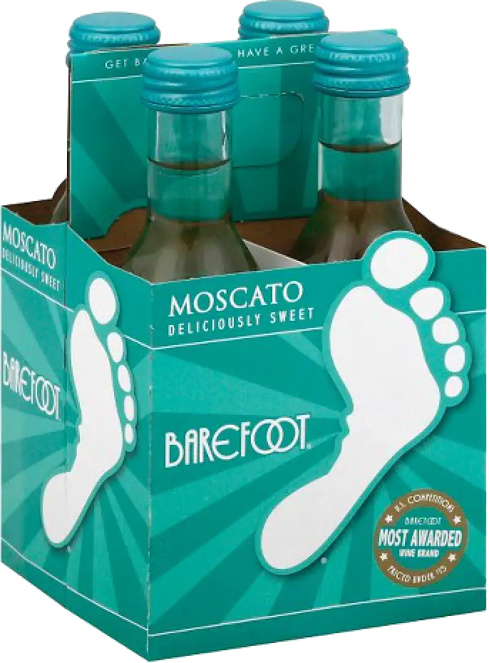 Barefoot Moscato 187ml 4pk