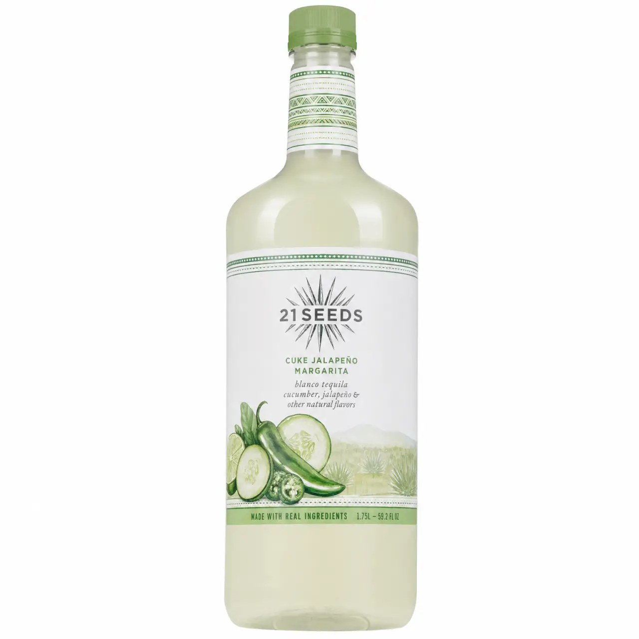 21 Seeds Cuke Jalap Margarita Cocktail Mixer 1.75L
