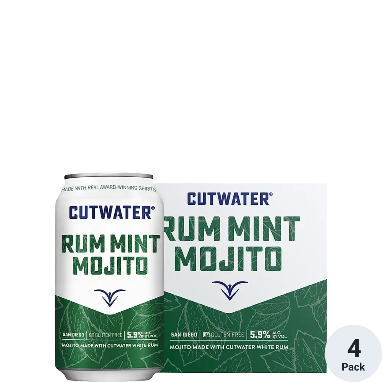 Cutwater Rum Mint Mojito Can 4pk 355ml