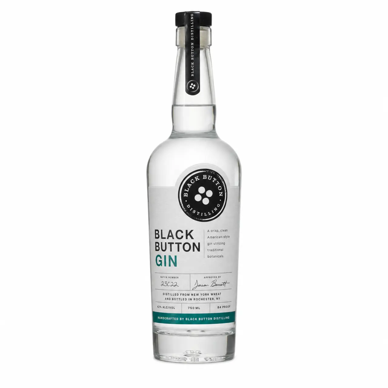 Black Button Gin 750ml