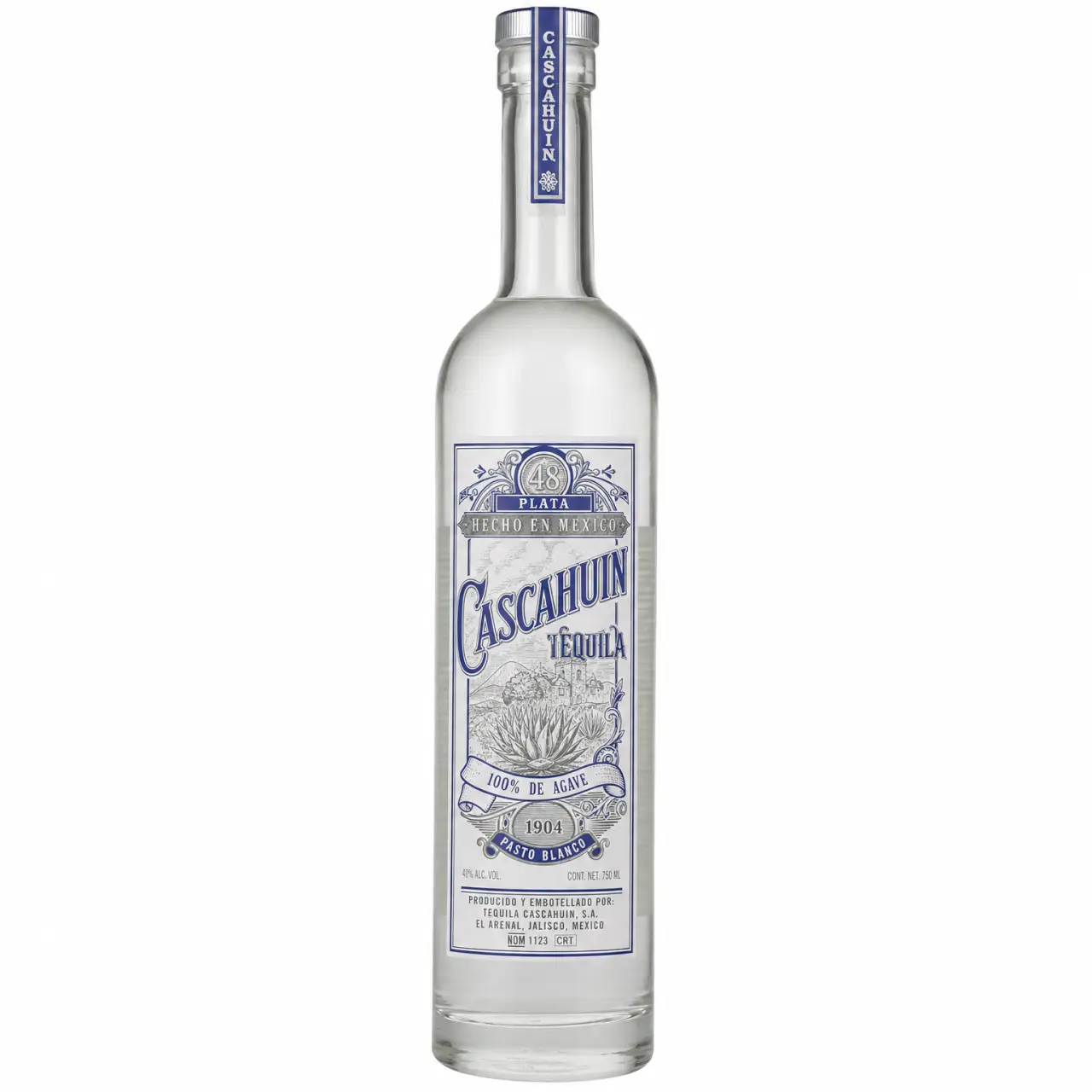 Cascahuin 48 Plata Tequila 750ml