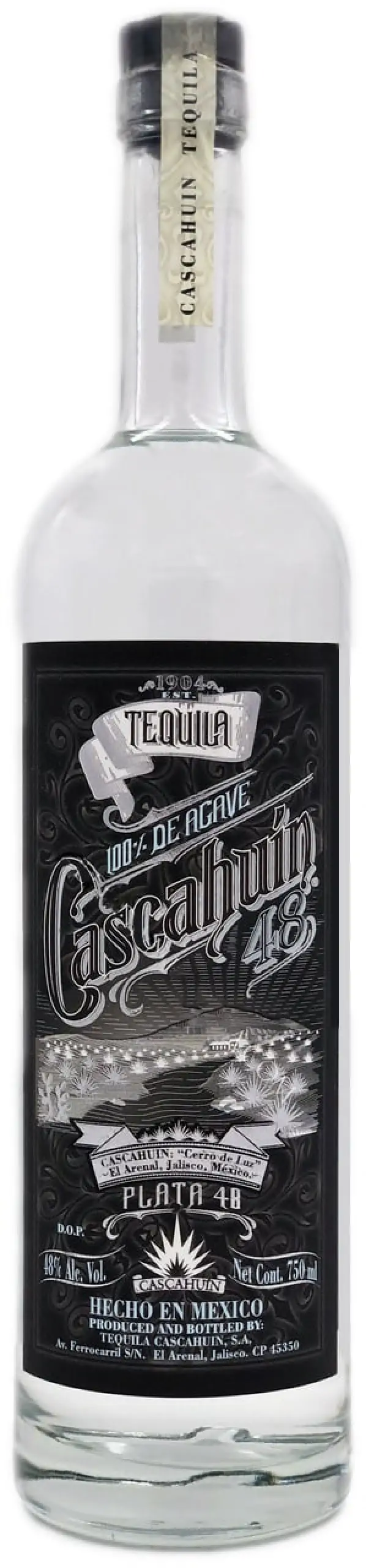 Cascahuin 48 Plata Tequila 750ml